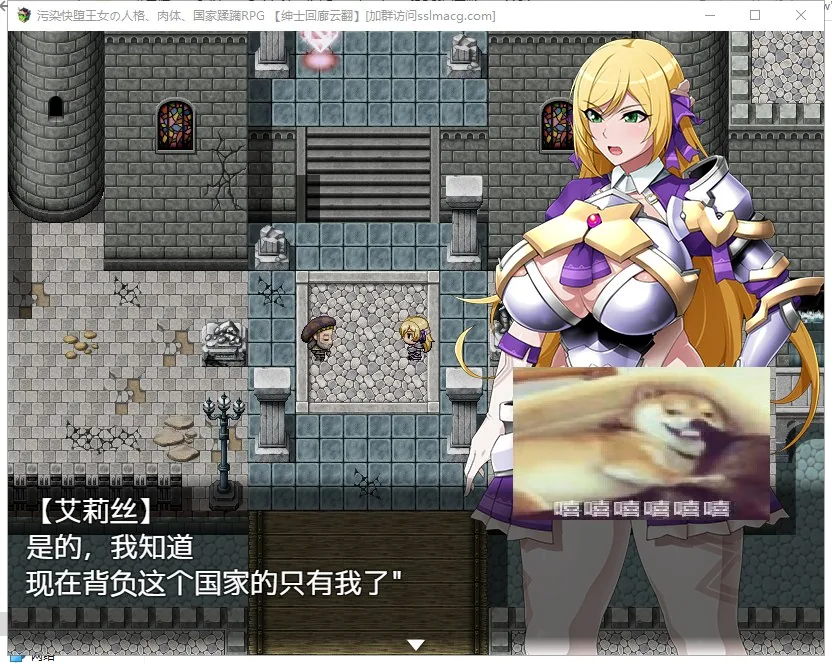 污染快堕王女~人格、**、国家蹂躏RPG 游戏封面