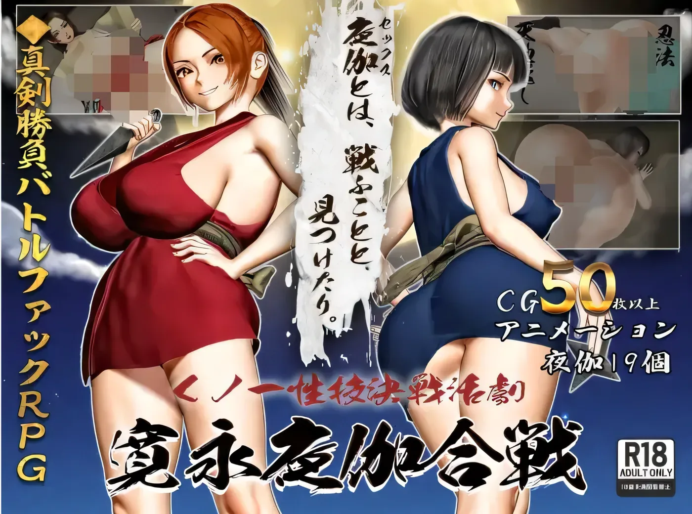女忍者性技决战活剧 宽永夜伽合战 游戏封面
