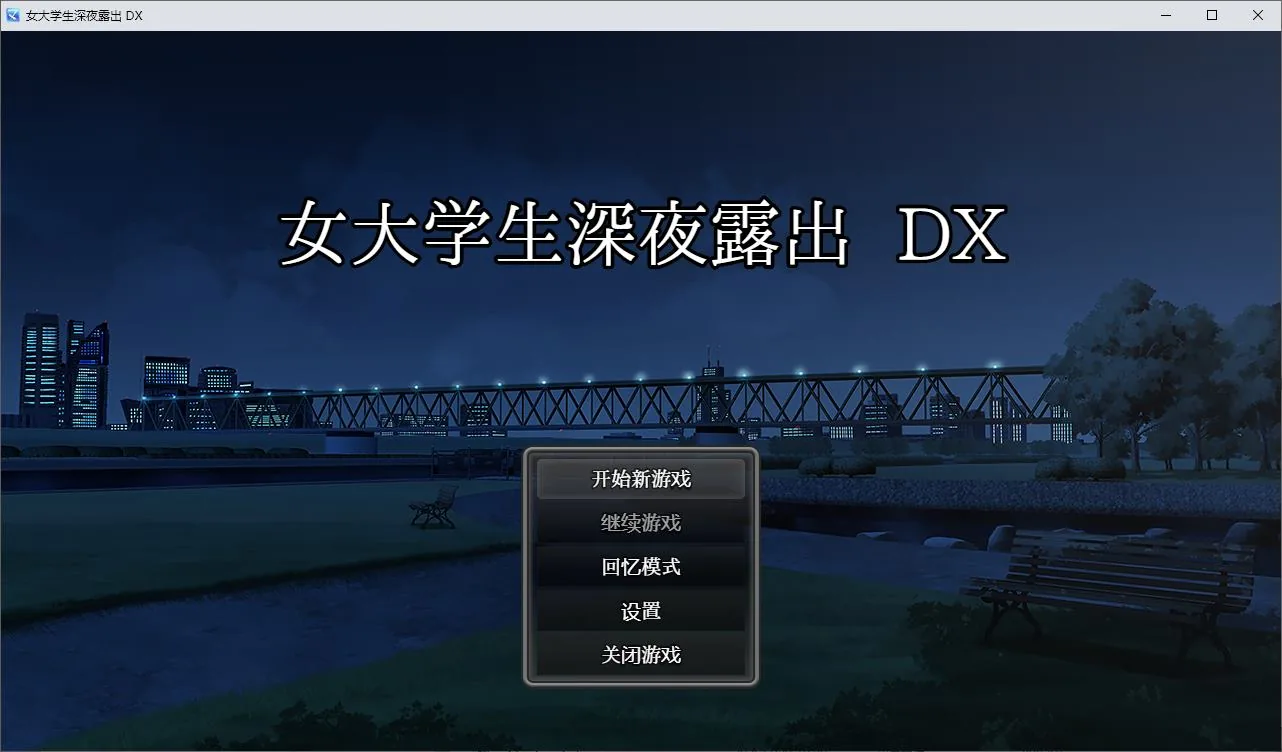 女大学生深夜露出 DX 游戏封面